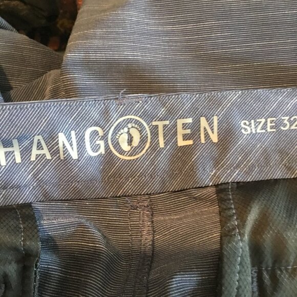 Hang Ten Men's Bermuda Shorts in Heathered Blue Sz 32 Belt Loops Pockets Stretch - Picture 11 of 11